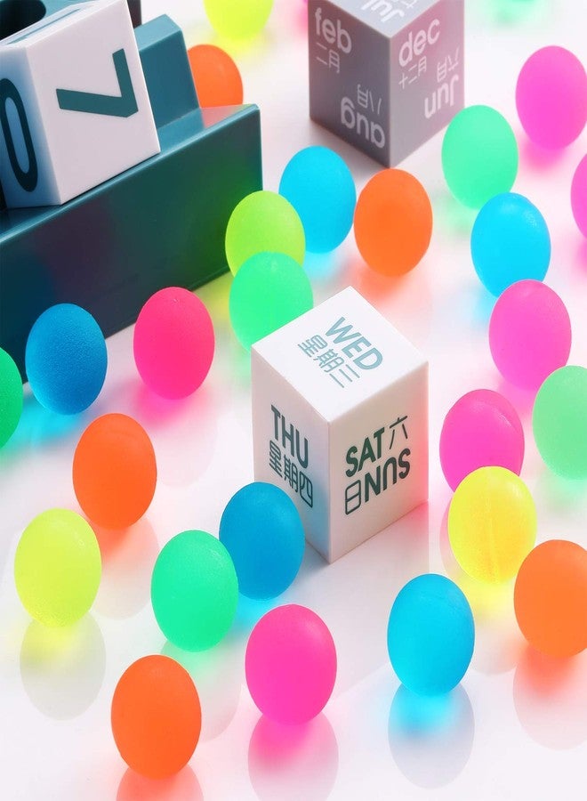 Firstly Crazy Bouncy Jumping Balls Set 32 mm Birthday Return Gift Indoor Outdoor Games for Kids (20 Crazy Balls) Multi Color|Mini Neon Balls - Image 5